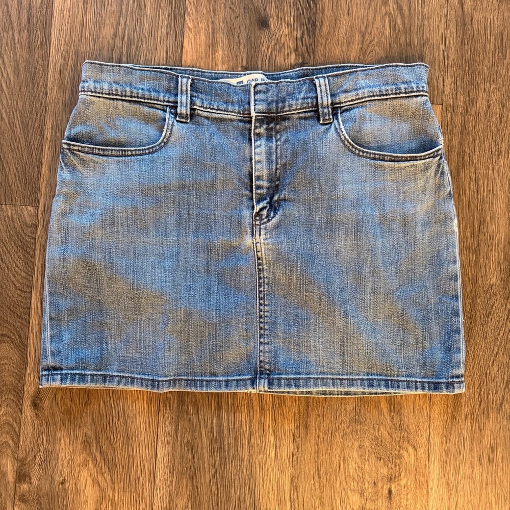 Gap Jean Mini Skirt Denim Y2K Womens Size 12